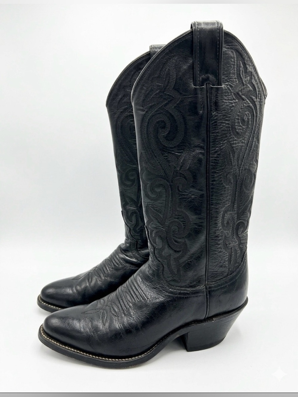 Vintage Justin Boots Made in USA Western Cowboy Boots Youth 4.5C